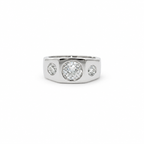 Bague Platine - Diamants 1,41 carats - Année 50