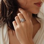 Art Déco - Bague Platine et Diamants
