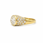Bague Jonc - Or jaune - Diamants 1,55 carats