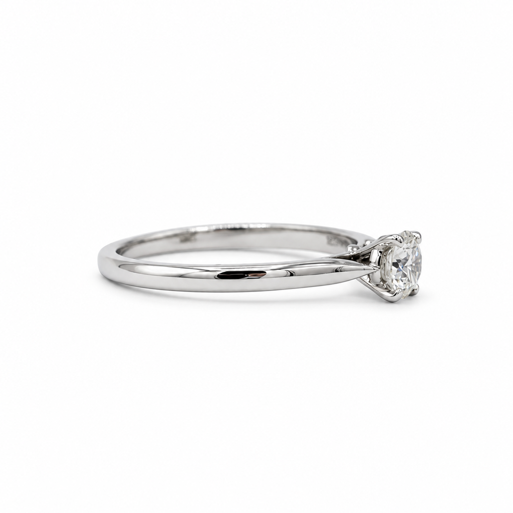 Cartier - Solitaire Platine et Diamant 0,41 carat