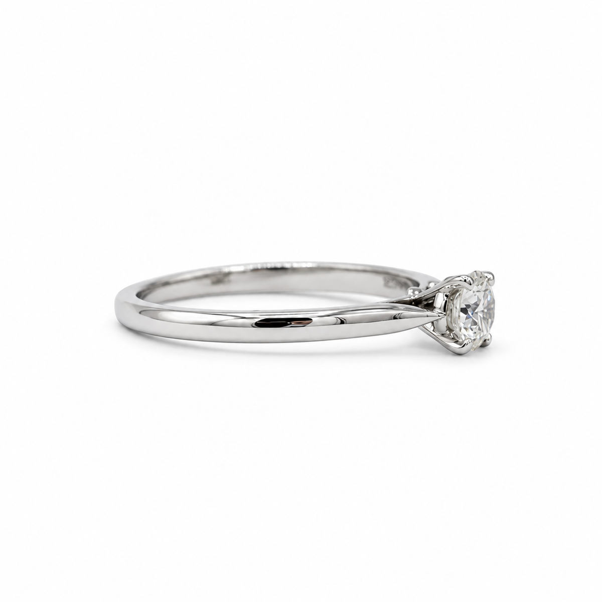 Cartier - Solitaire Platine et Diamant 0,41 carat