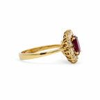 Bague Marguerite - Or jaune - Rubis et Diamants