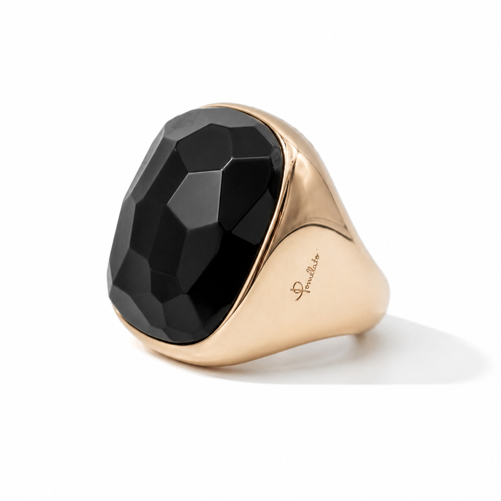 Pomellato - Bague Victoria - Or Rose - Jais