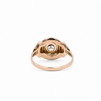 Bague Tank - Or rose - Diamant