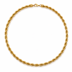 Collier Vintage - Maille Torsade - Or jaune