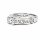 Bague Bandeau Or blanc et Diamants 1,60 carats
