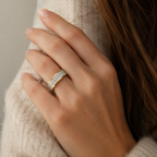 Bague Tour complet - Or jaune et Blanc - Diamants 2,20 cts