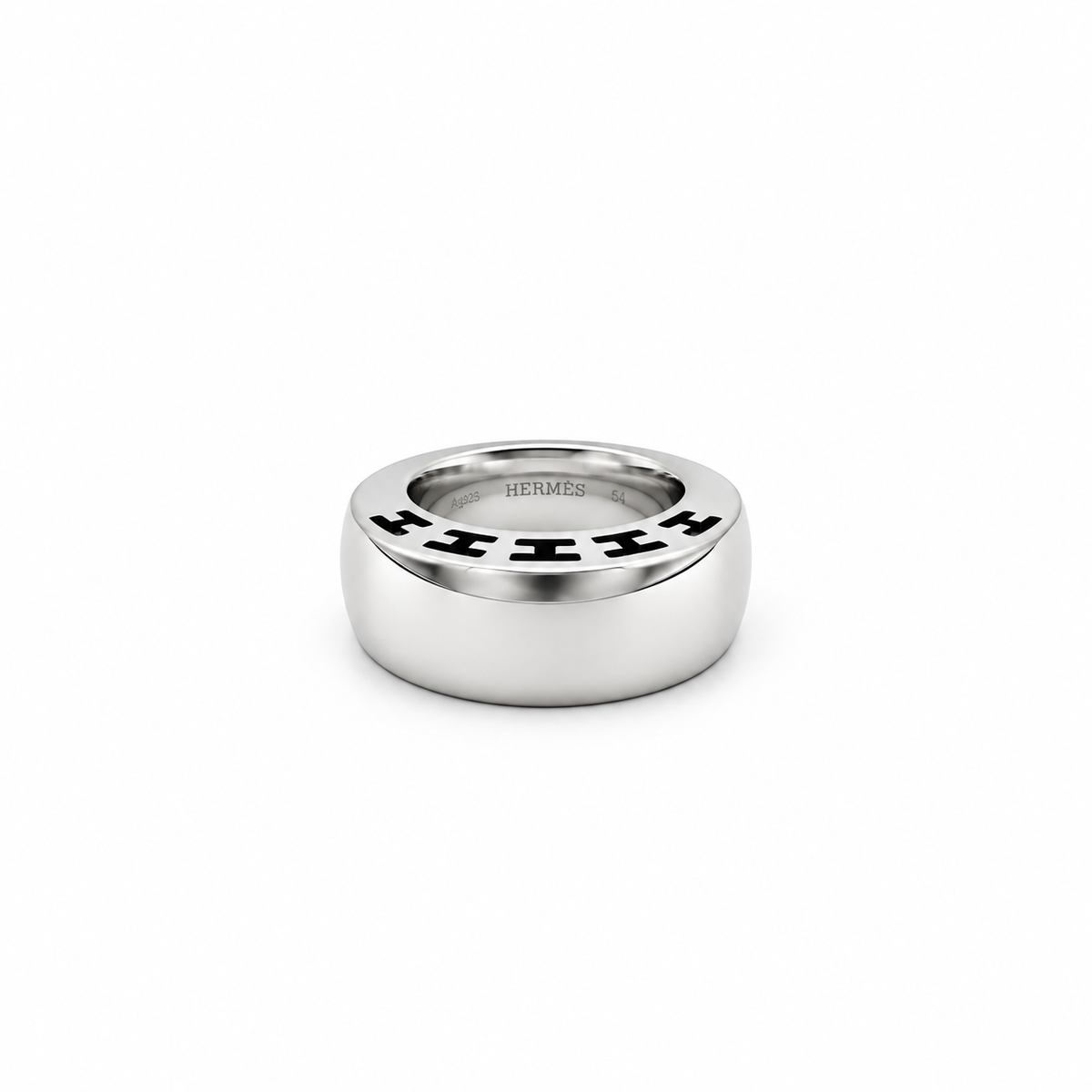 Hermès - Bague Jonc Argent Modèle Clarté