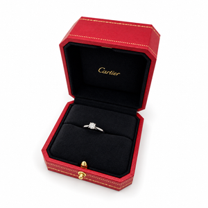 Cartier - Solitaire Platine et Diamant 0,41 carat