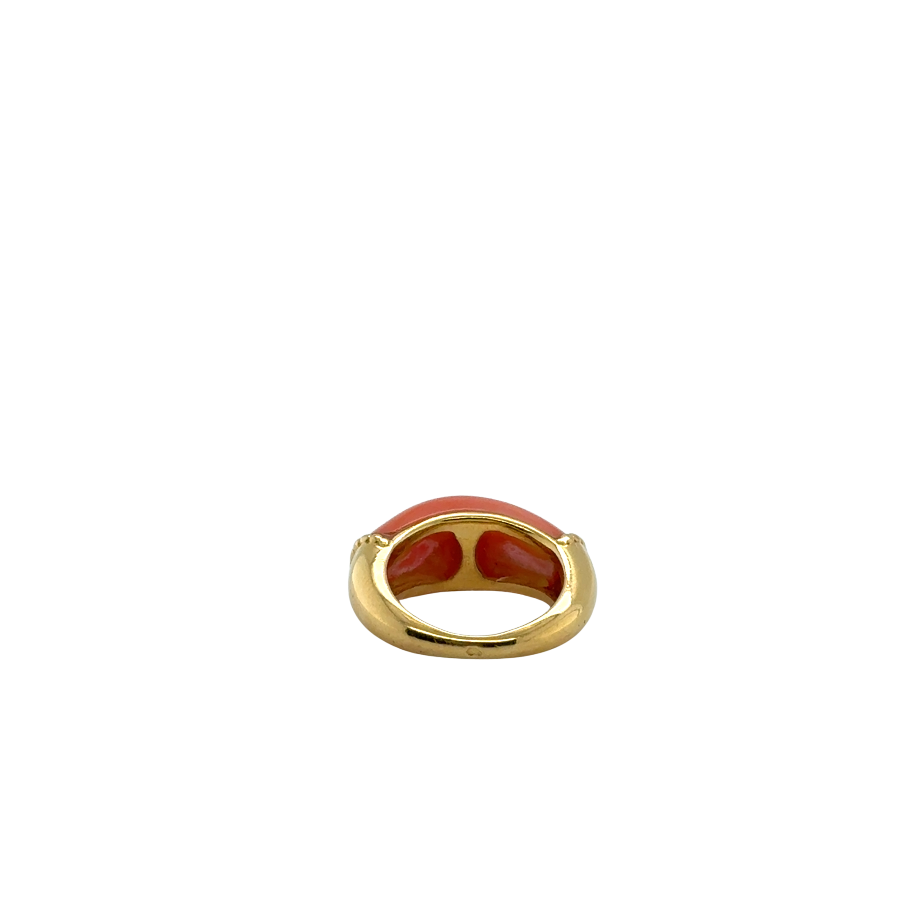 Bague ancienne - Or Jaune et Corail