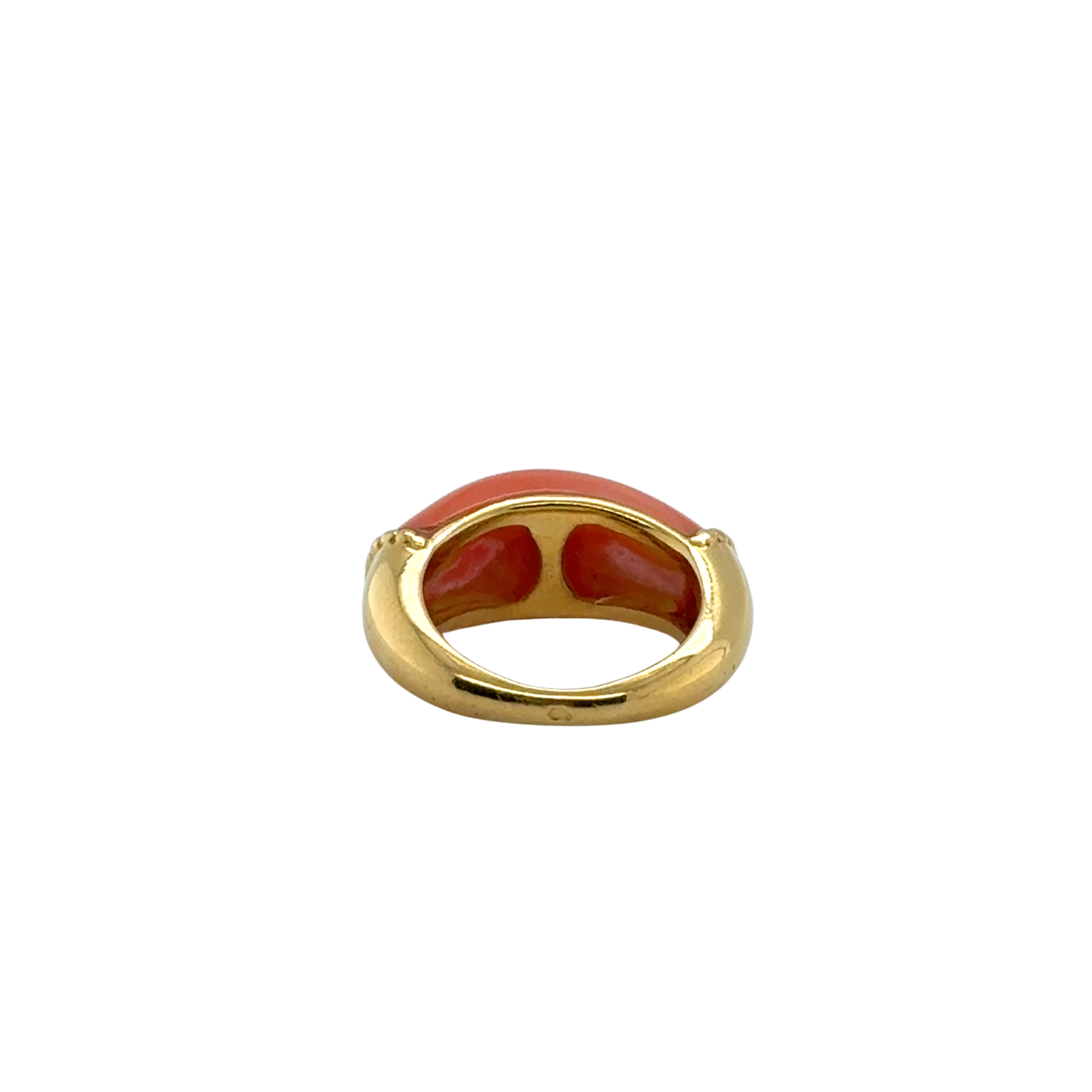 Bague ancienne - Or Jaune et Corail