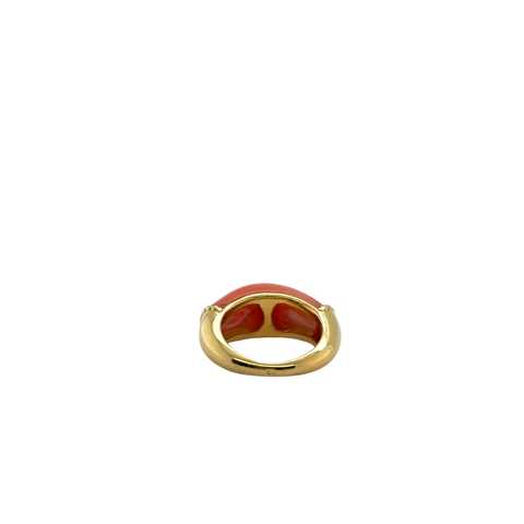 Bague ancienne - Or Jaune et Corail