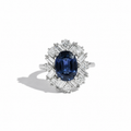Bague Cocktail Saphir 3,74 carats - Année 70