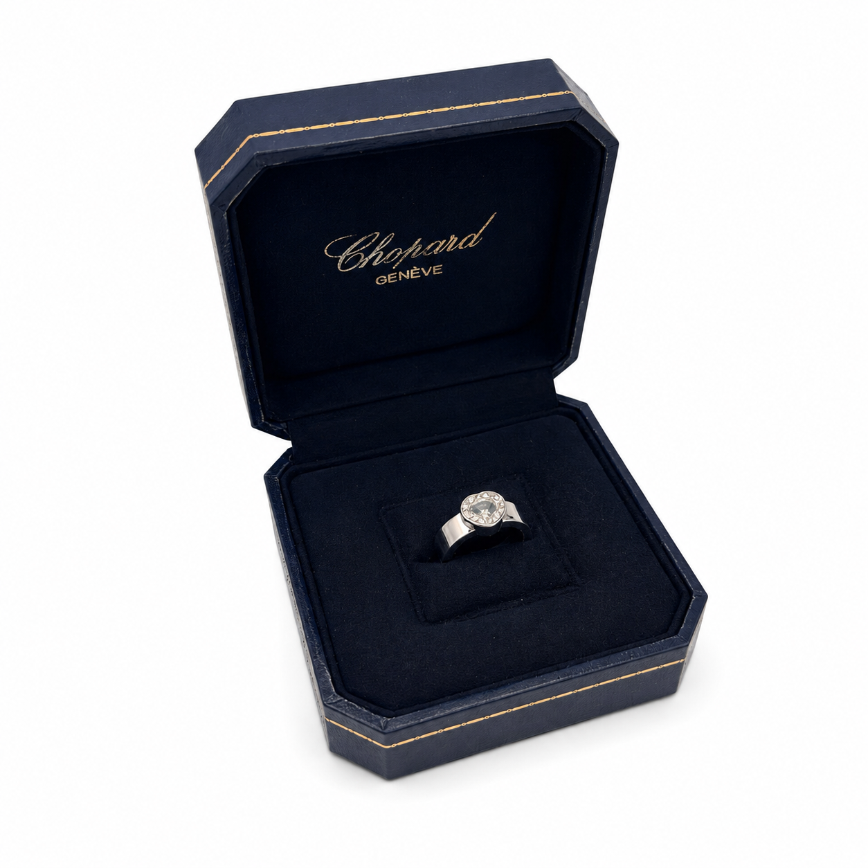 Chopard - Bague Happy Diamond - Or blanc et Diamants