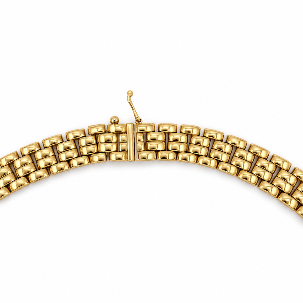 Collier - Or jaune Maille Panthère