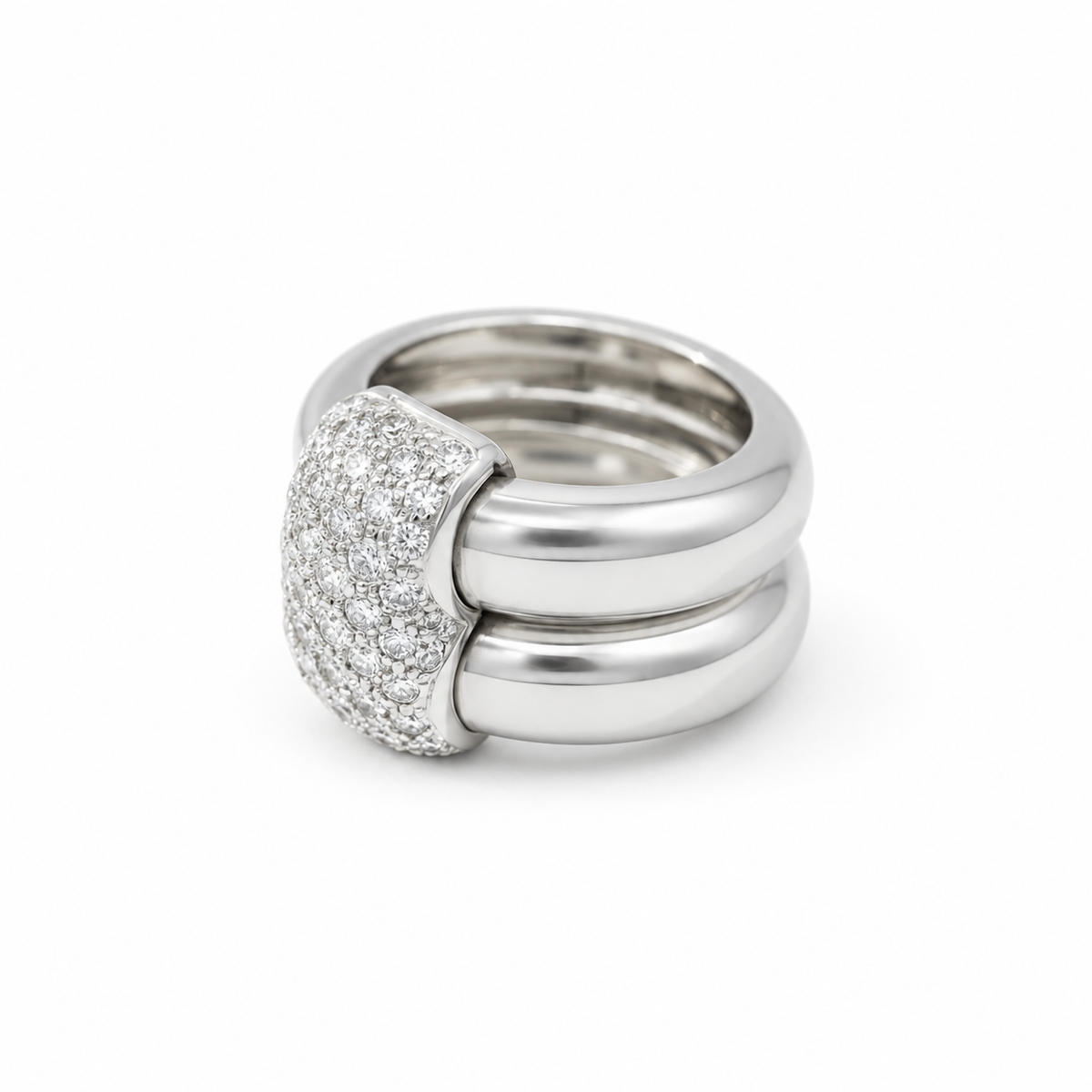 Chaumet - White Gold and Diamond Ring - Duo Model
