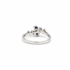 Bague - Or blanc - Saphirs et Diamants