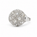 Art déco - Bague Or blanc, platine et diamants