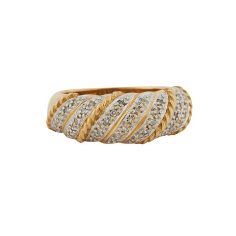 TWO GOLD RING - Diamonds