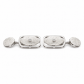 Boutons de Manchettes Or Blanc - Diamants