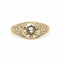 Bague Jonc - Or jaune - Diamants 1,55 carats