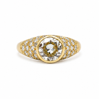 Bague Jonc - Or jaune - Diamants 1,55 carats