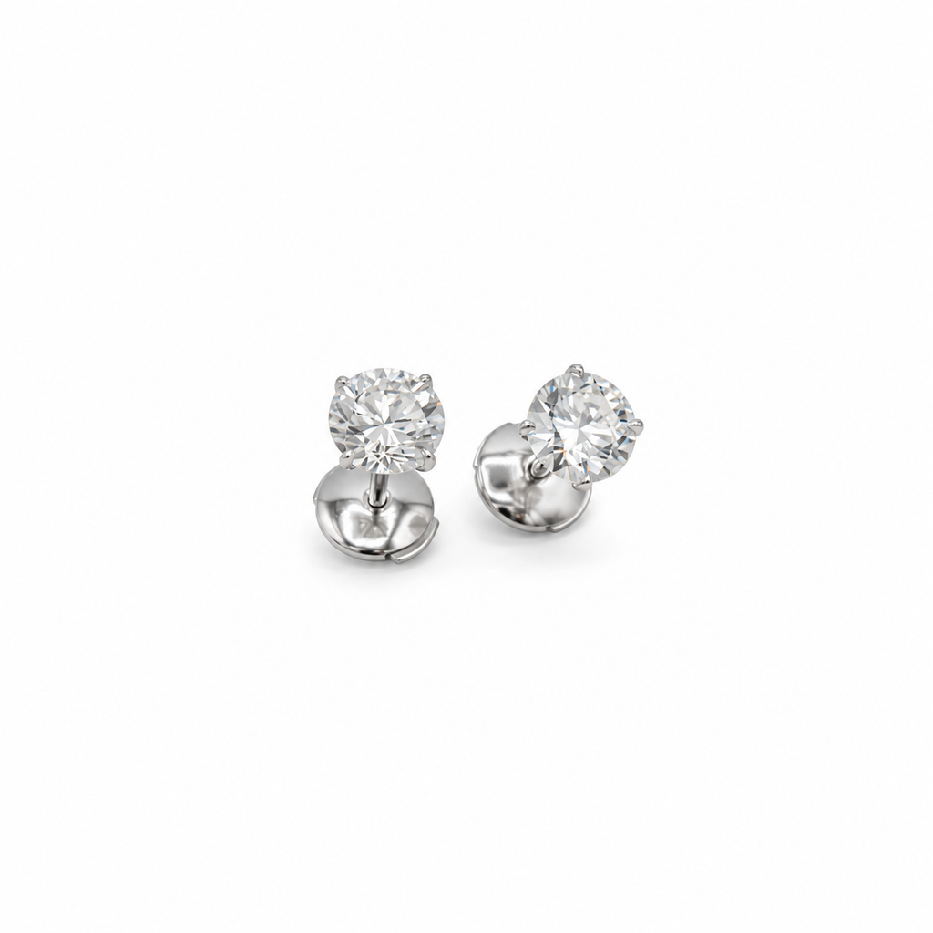 Boucles d’oreilles Puces Diamants