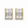 Boucles Oreilles - 2 ors - Diamants 1,10 carats
