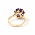 Bague Or Jaune - Améthyste