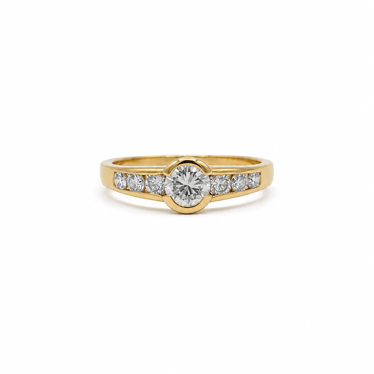 Bague - Or jaune - Diamants 0,55 carat