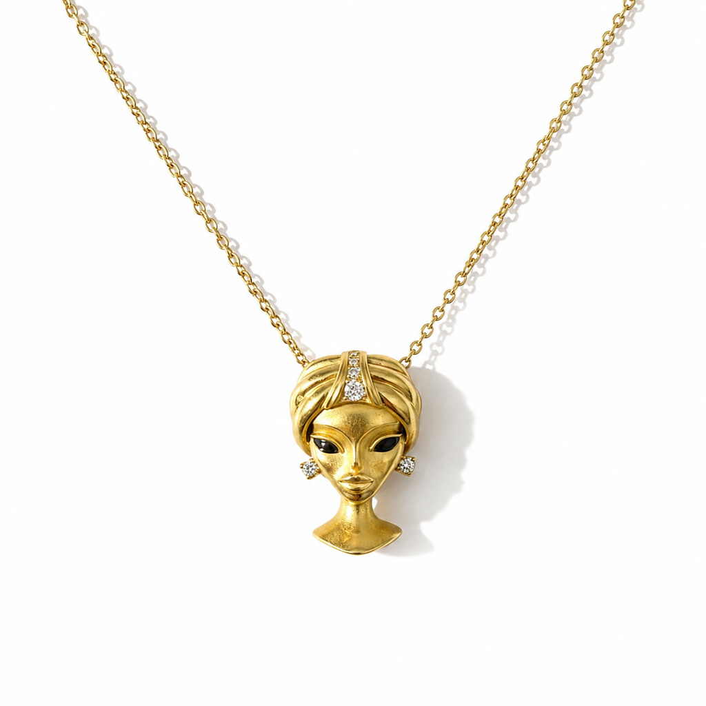 Cleopatra Necklace - Yellow Gold and Diamonds