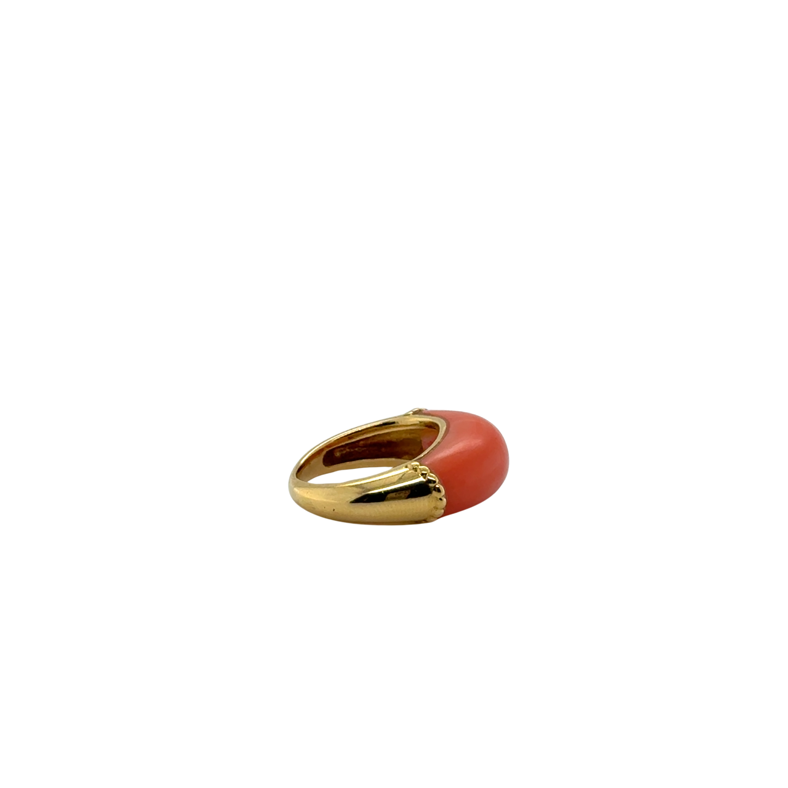 Bague ancienne - Or Jaune et Corail