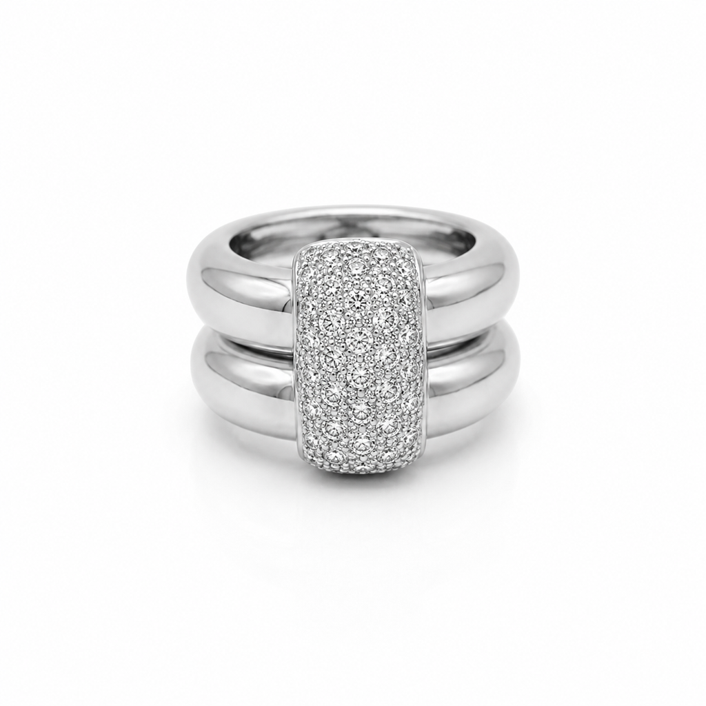 Chaumet - White Gold and Diamond Ring - Duo Model