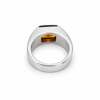 Cartier - Bague Tank Or Blanc et citrine
