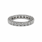 White gold wedding band - Full eternity with 1.76 carats of diamonds