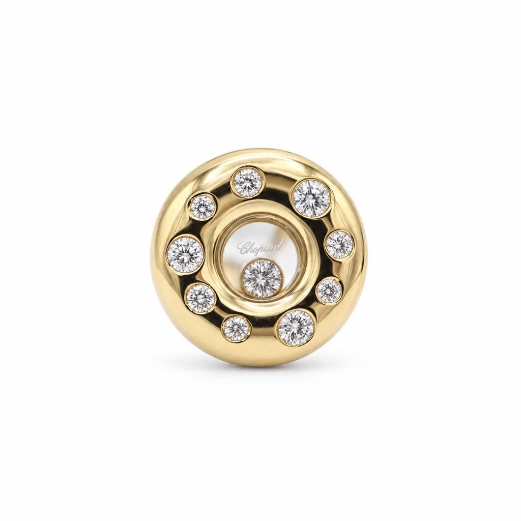 Chopard - Boucles d’oreilles Happy Diamond Or jaune