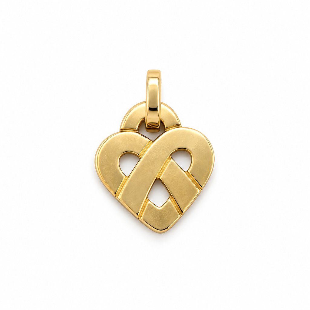Poiray - Pendentif Coeur entrelacé Or jaune