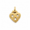 Poiray - Pendentif Coeur entrelacé Or jaune