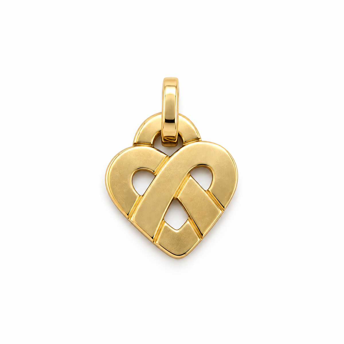 Poiray - Pendentif Coeur entrelacé Or jaune