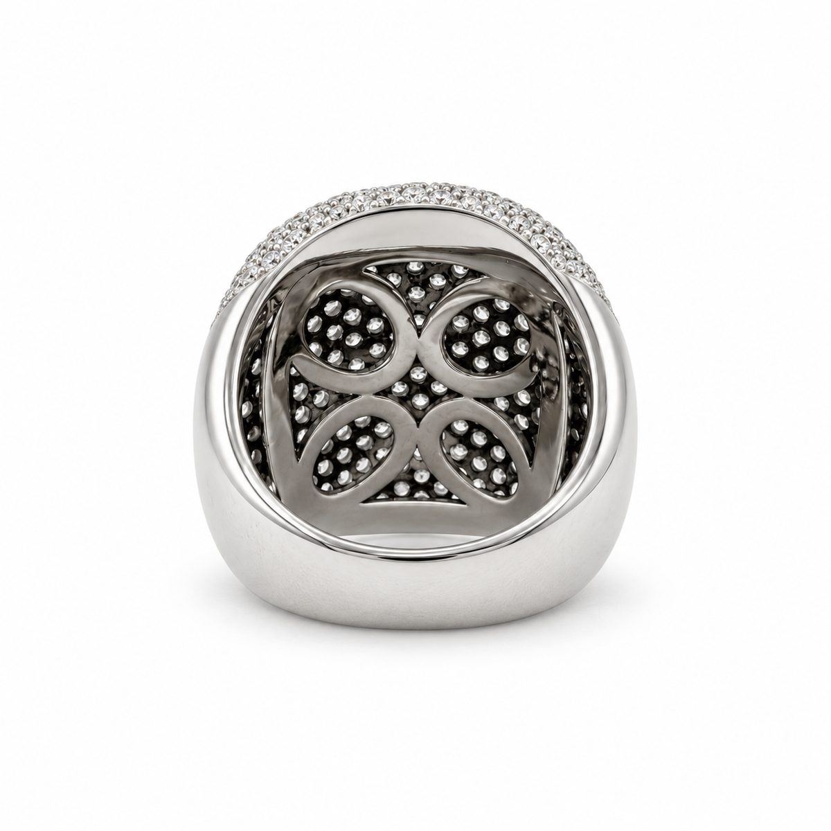 Bague Pavée en Or blanc et Diamants 3,80 carats