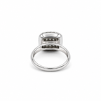 Bague Or blanc pavage diamants 1,20 carats