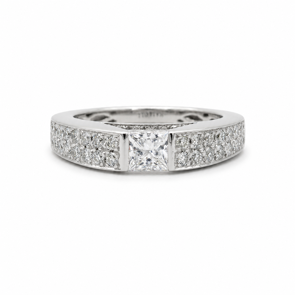 Bague Or blanc - Diamants 1,20 carats