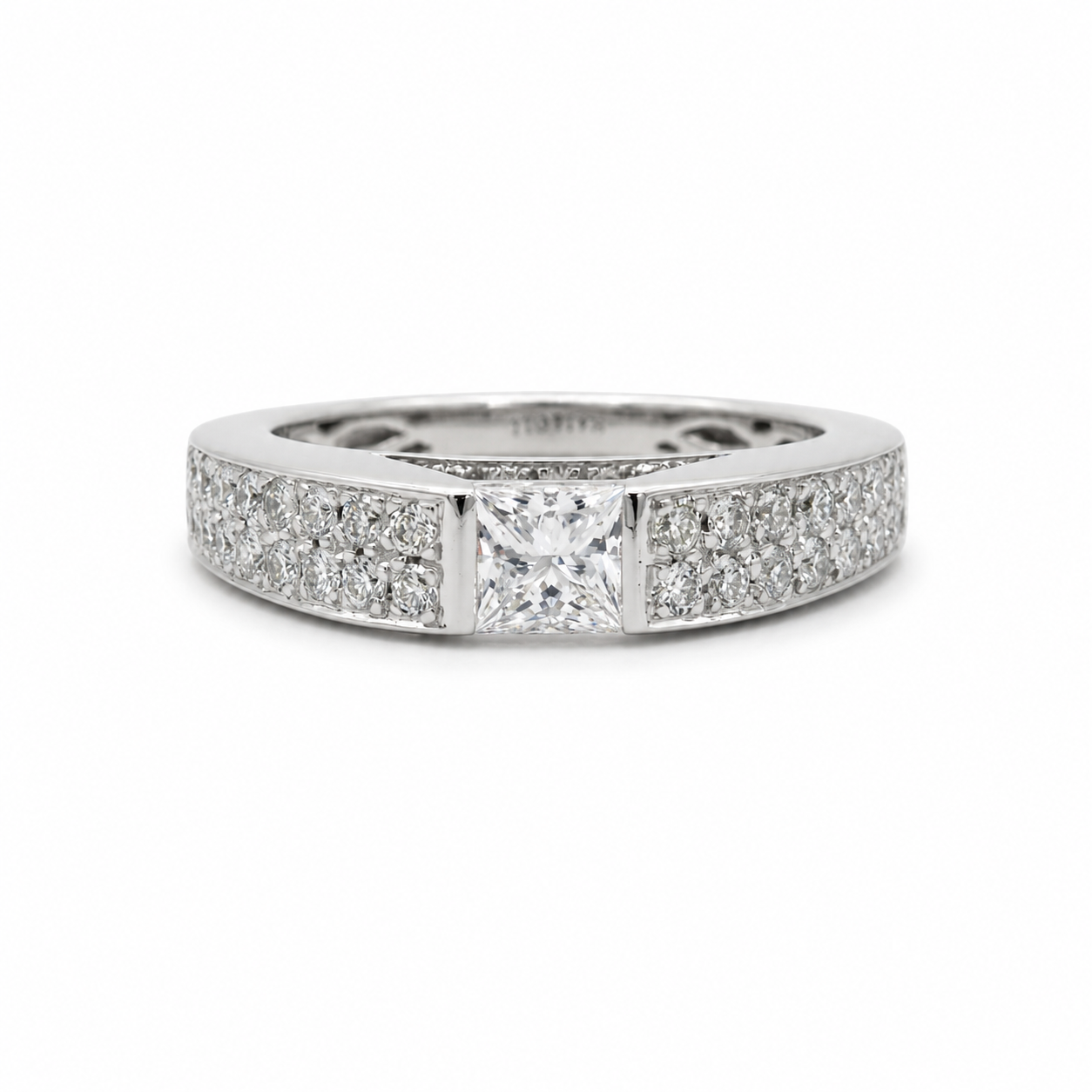 Bague Or blanc - Diamants 1,20 carats