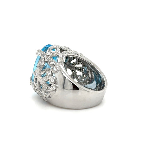 Bague d’Exception - Topaze et Diamants