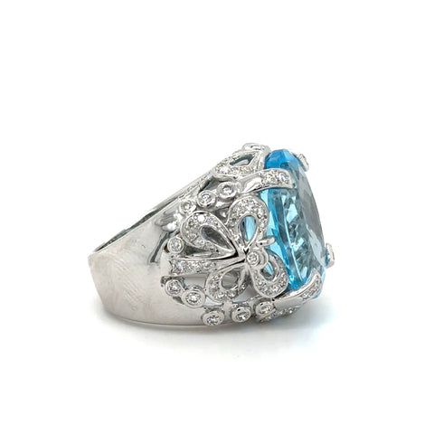 Bague d’Exception - Topaze et Diamants