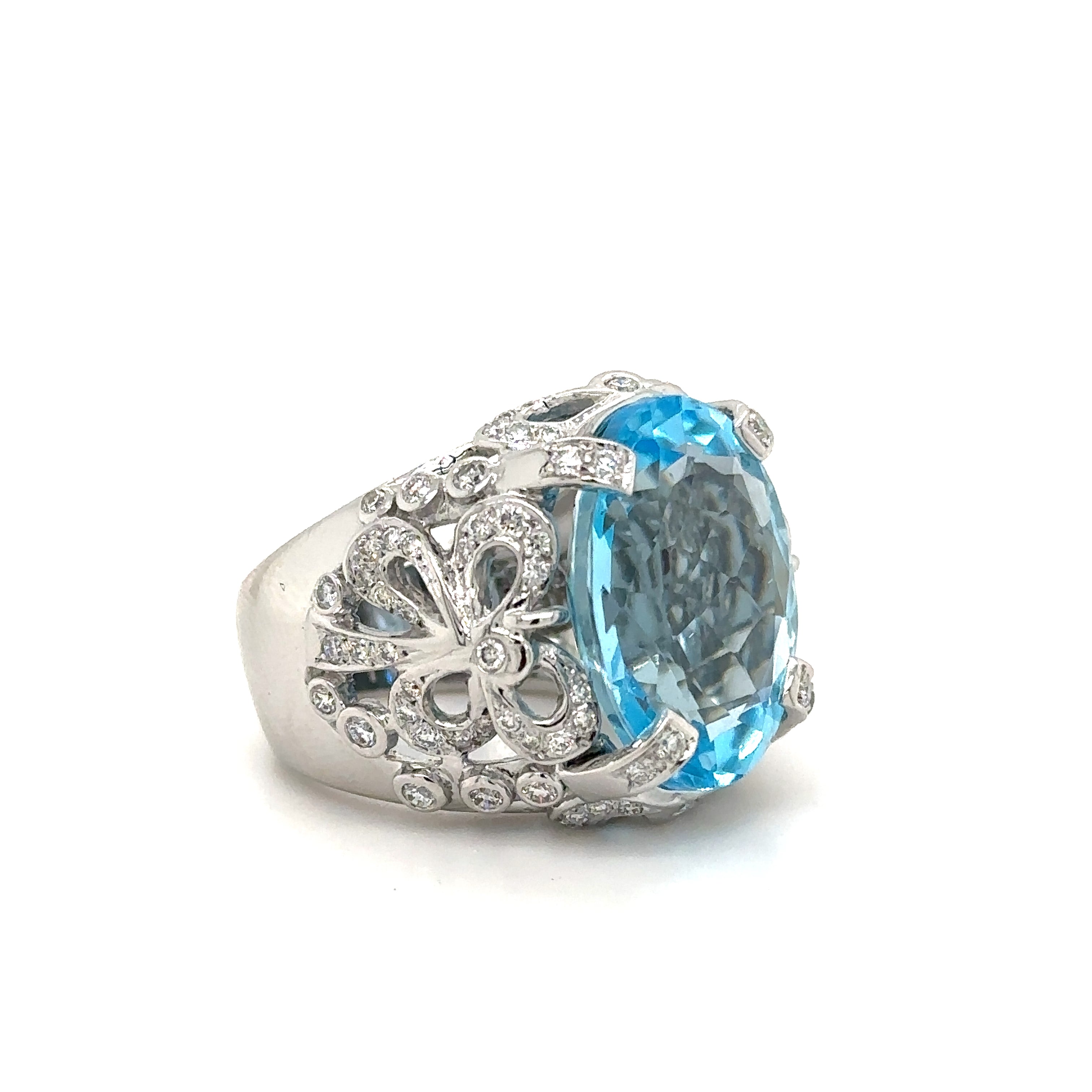 Bague d’Exception - Topaze et Diamants