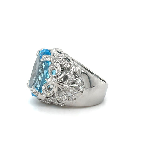 Bague d’Exception - Topaze et Diamants