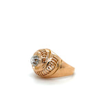 Art déco - Bague Or rose et Diamant