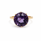 Bague Or Jaune - Améthyste