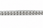 Bracelet Or blanc - Diamants 10 carats - 1970